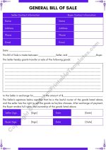 General Bill of Sale PDF