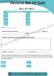 General Bill of Sale | Editable format [Pack of 5]