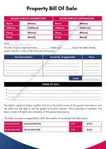 Property Bill Of Sale