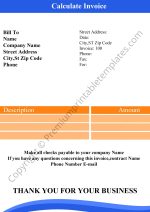 Calculate Invoice PDF