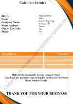 Calculate Invoice Template