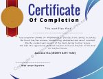 Certificate of Law Internship Template
