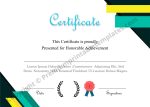 Certificate of Participation Template
