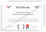Certificate of Participation