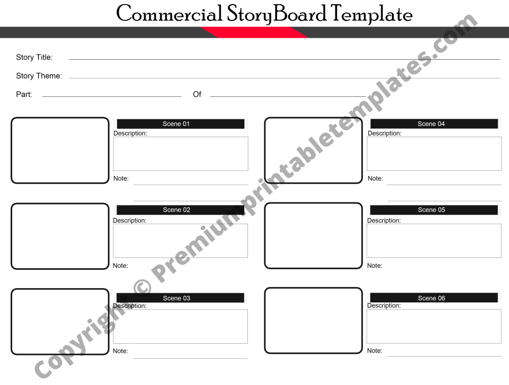 Commercial Storyboard