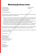 Marketing Business Letter PDF