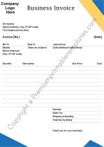 Printable Business Invoice