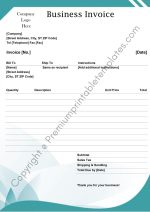 Printable Business Invoice Template