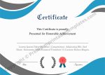 Printable Certificate of Participation