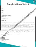 Simple Letter of Intent Template – PDF & Word [Pack of 5]