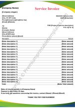 Service Invoice Template Word