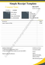 Simple Receipt Template