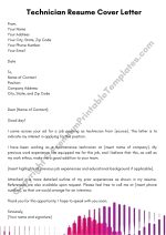 Technician Resume Cover Letter PDF