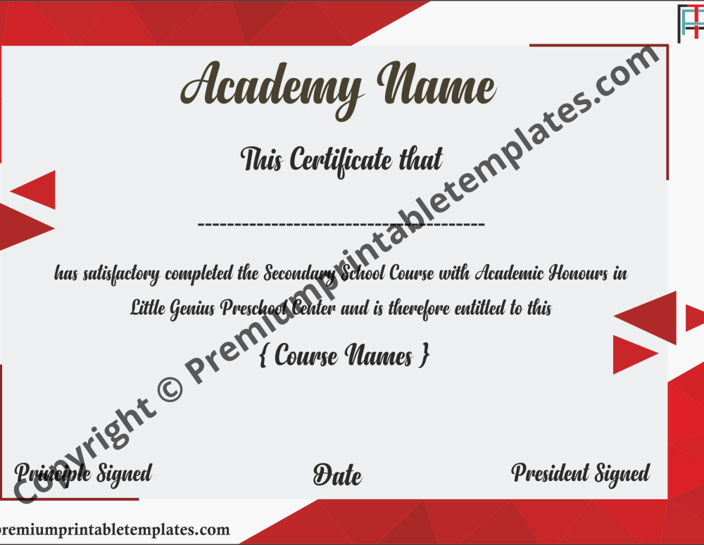 diploma certificate