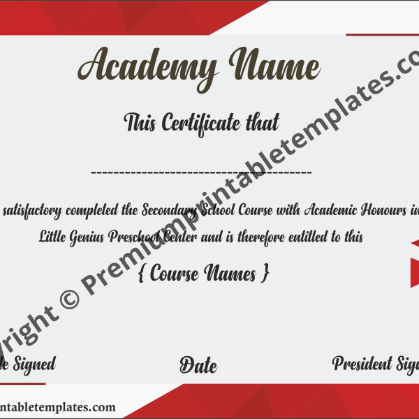diploma certificate