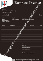 business invoice template