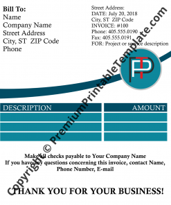 Invoice Template | Premium Printable Templates
