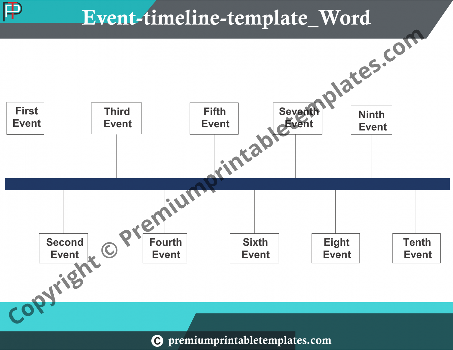 Event Timeline Template Printable In PDF & Word