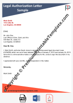 legal authorization letter
