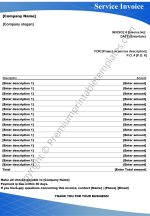 professional services invoice template