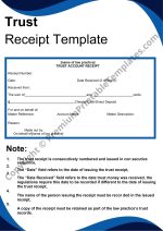 trust receipt template