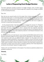 Letter of Requesting Grant Budget Revision PDF