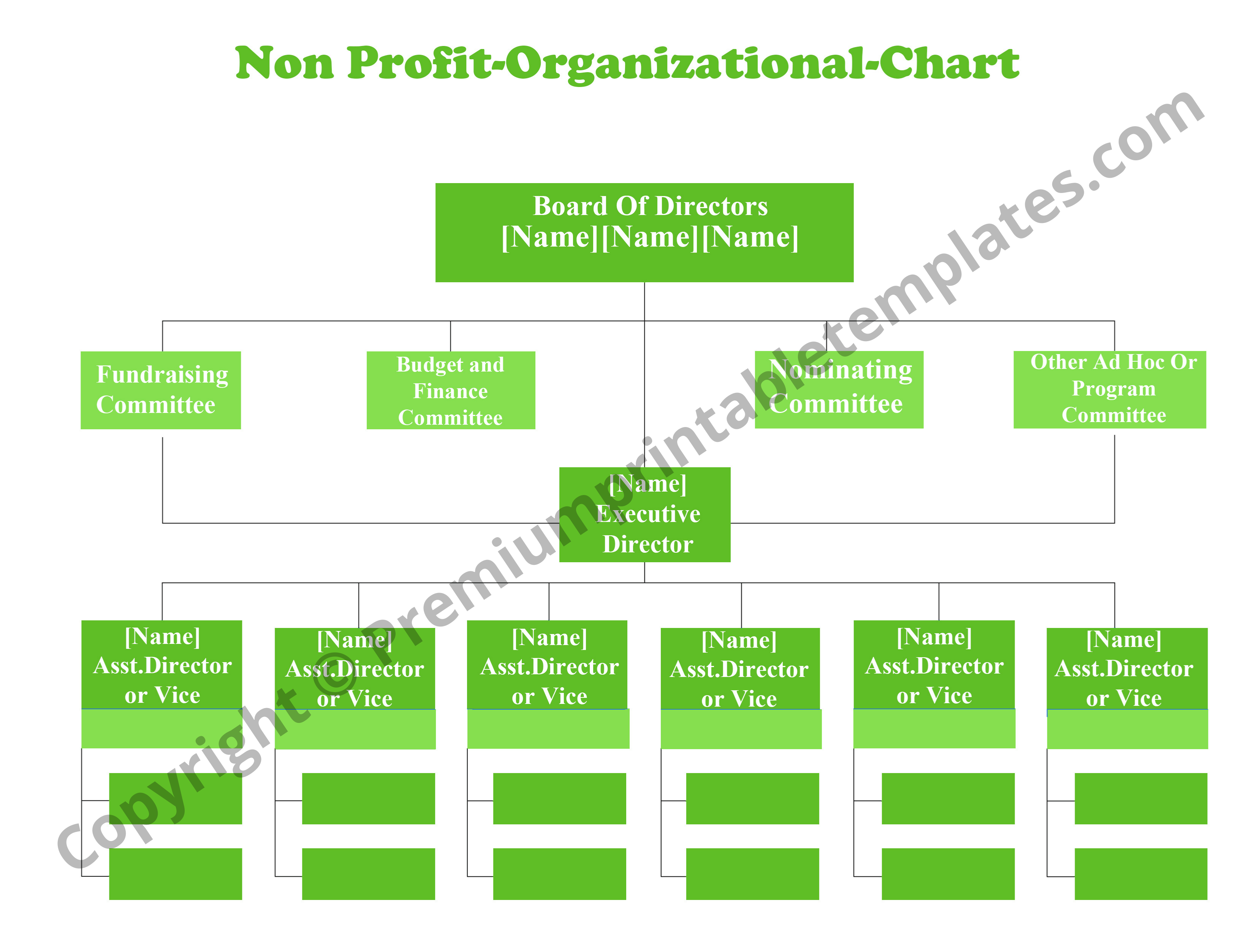 non-profit-organizational-chart-printable-template-pack-of-5