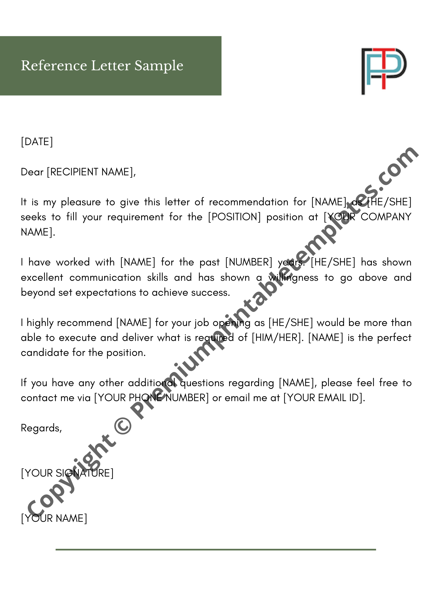 It Recommendation Letter Sample from premiumprintabletemplates.com