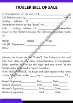 Trailer Bill of Sale pdf