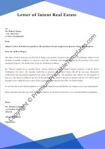 letter of intent real estate