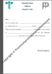 Real Doctors Note For Work | Doctors Note [Pack of 5]