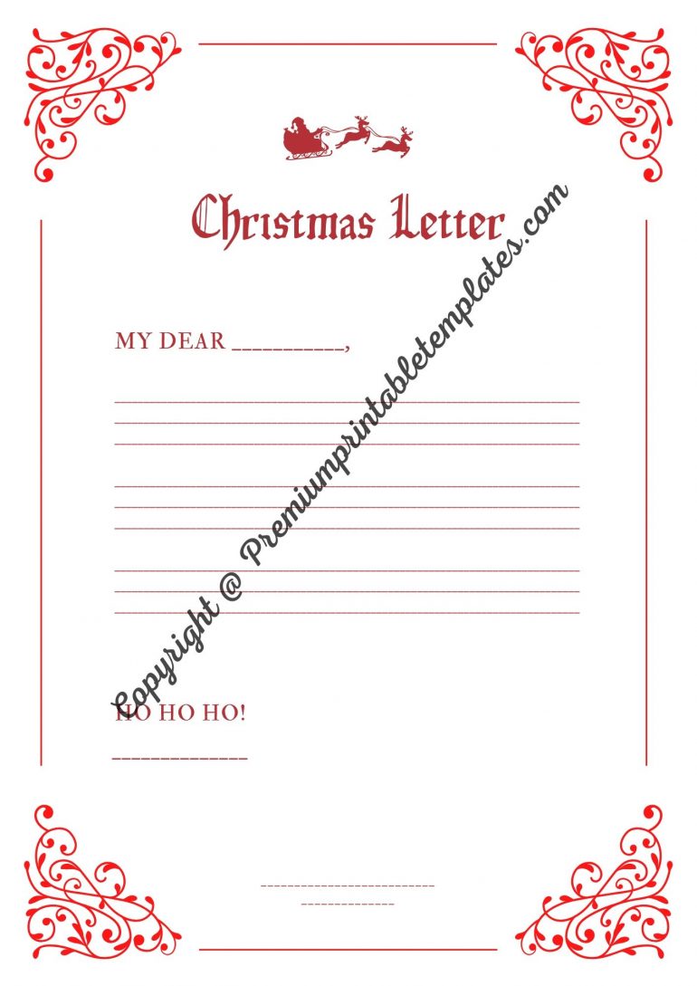 Christmas Letter Template
