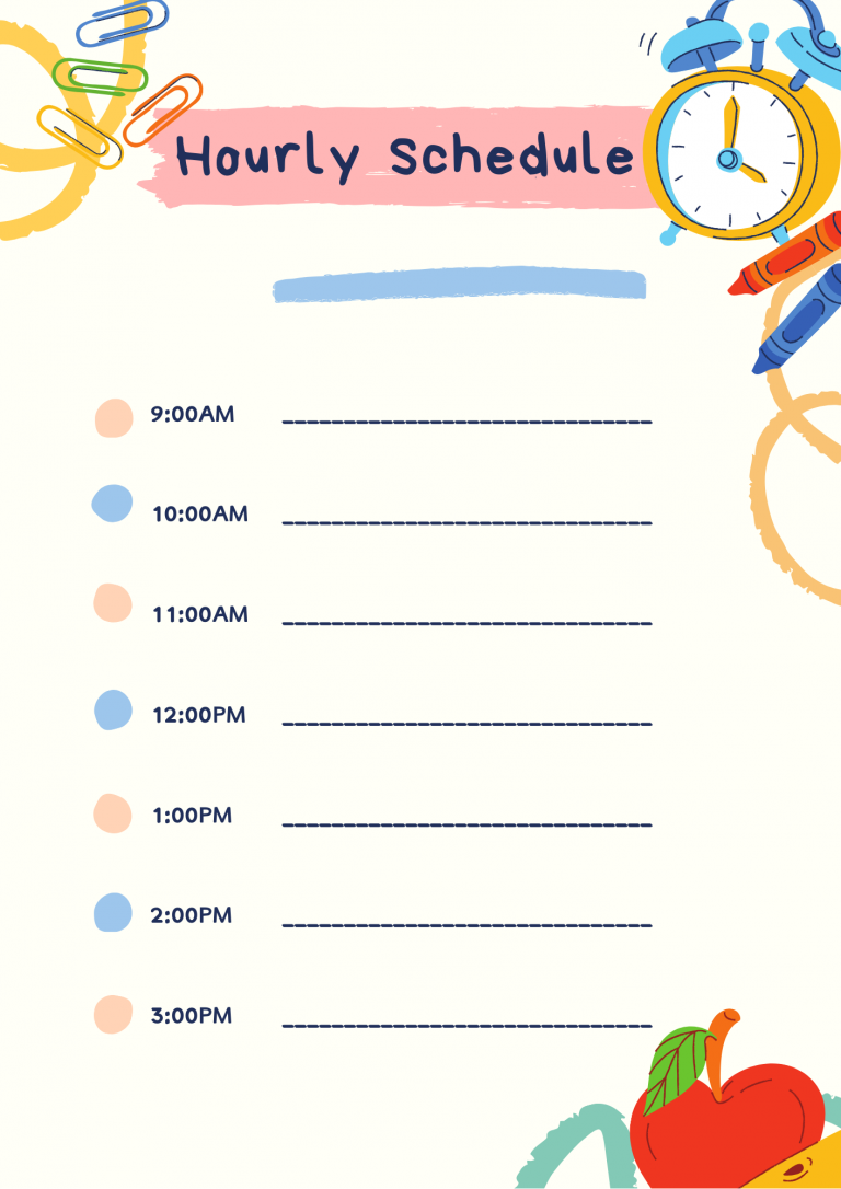 5+ Printable Schedule Templates in PDF &amp; Docx - Premium Printable Templates