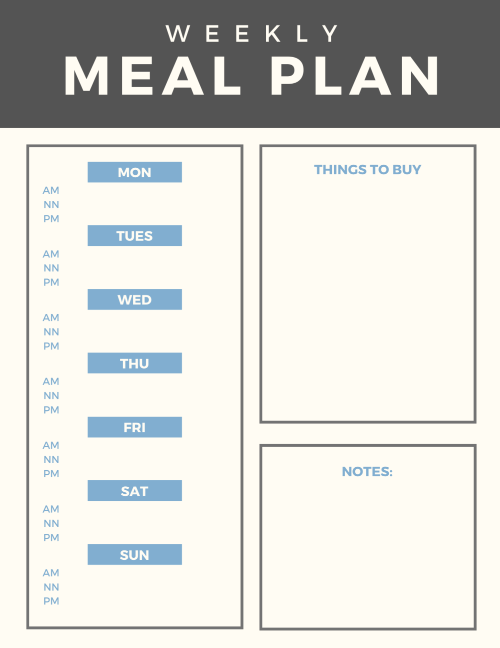 3+ Printable Weekly Planner Templates - Premium Printable Templates