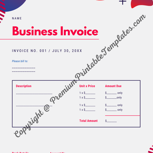 business invoice template