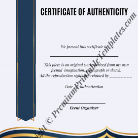 Certificate of Experience Template- Editable & PDF