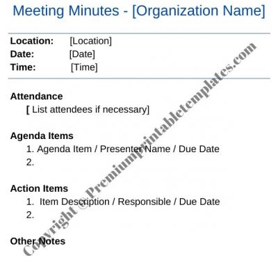 board meeting minutes