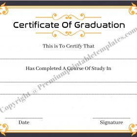 Certificate of Ownership for Gold (For 2 People)- PDF, Editable & HQ png