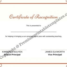 Certificate of Participation Printable Template- PDF & Editable