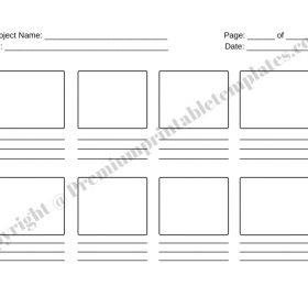 Movie Storyboard Template Printable in PDF & Word - Premium Printable ...