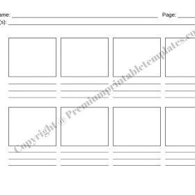 Commercial Storyboard Printable [Pack of 5] in PDF and Word