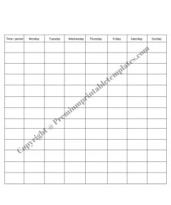 Class Schedule | Editable | PDF | Premium Printable Templates