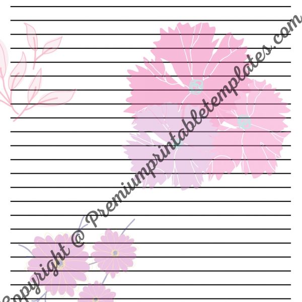 Printable Lined Paper Template | Editable & PDF