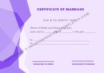 Certificate of Marriage