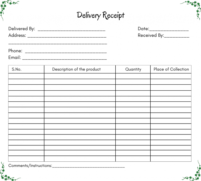 5 free printable receipt templates download premium printable templates