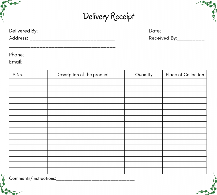 5 free printable receipt templates download premium printable templates