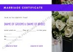 Marriage Certificate Template