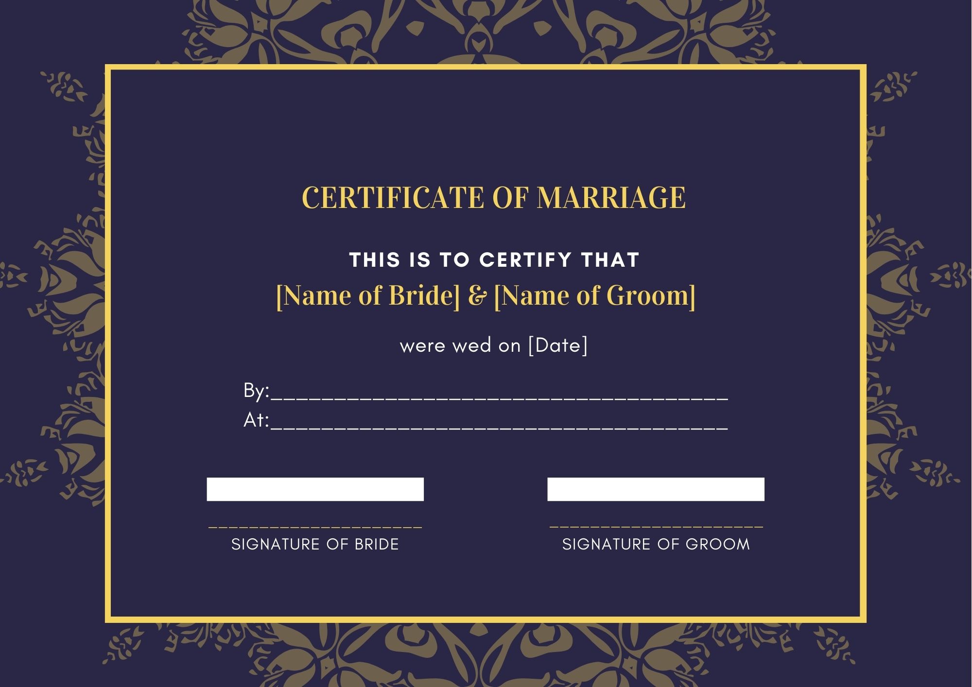 5+ Free Printable Certificate Templates - PDF - Premium Printable Templates