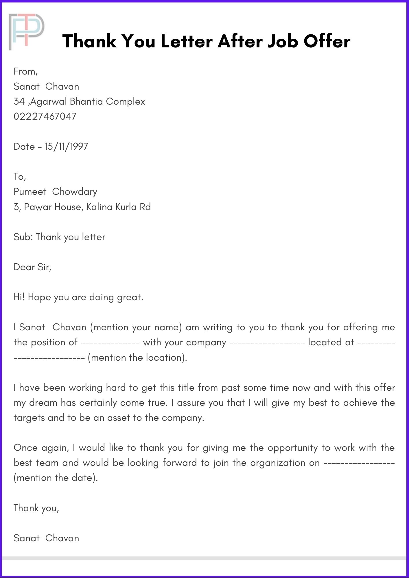 Can I Resign After Receiving Offer Letter