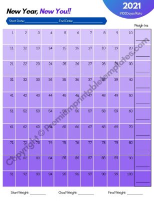 100 Days of Keto New Year Tracker &amp; Planner [Pack of 3]